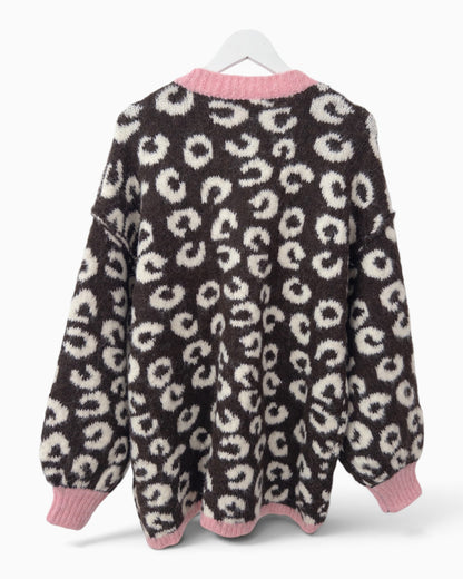 Cardigan More Amore dunkelbraun