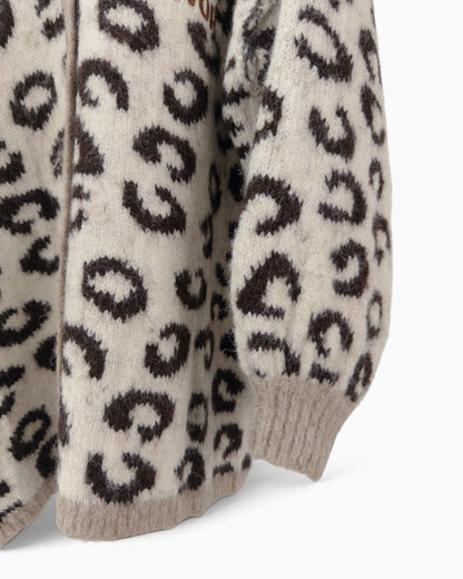 Cardigan More Amore creme braun