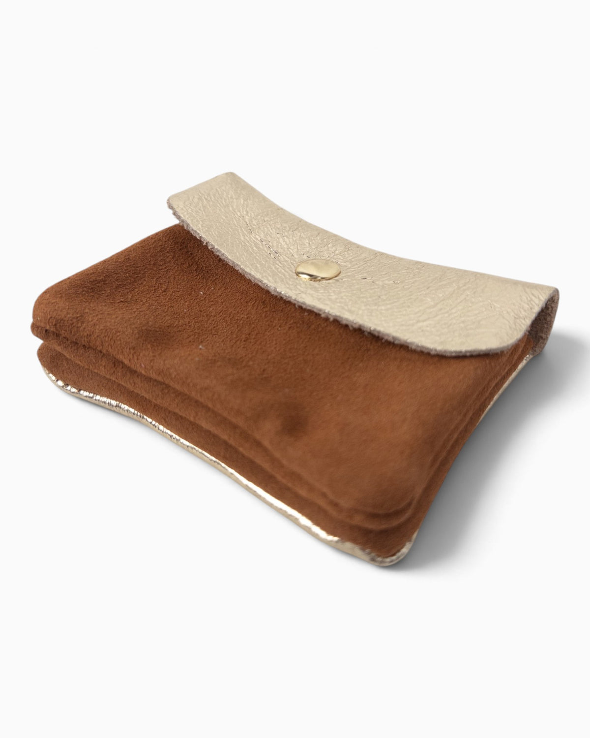 Geldbörse Wildleder klein cognac