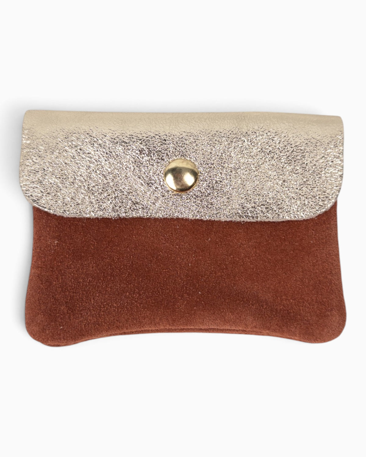 Geldbörse Wildleder klein cognac