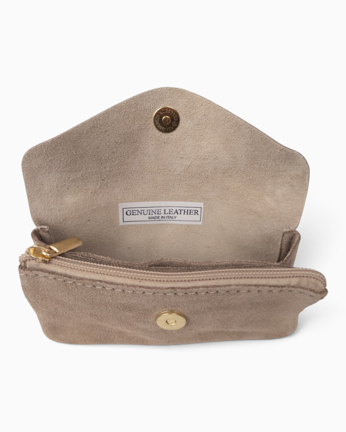 Geldbörse Wildleder taupe