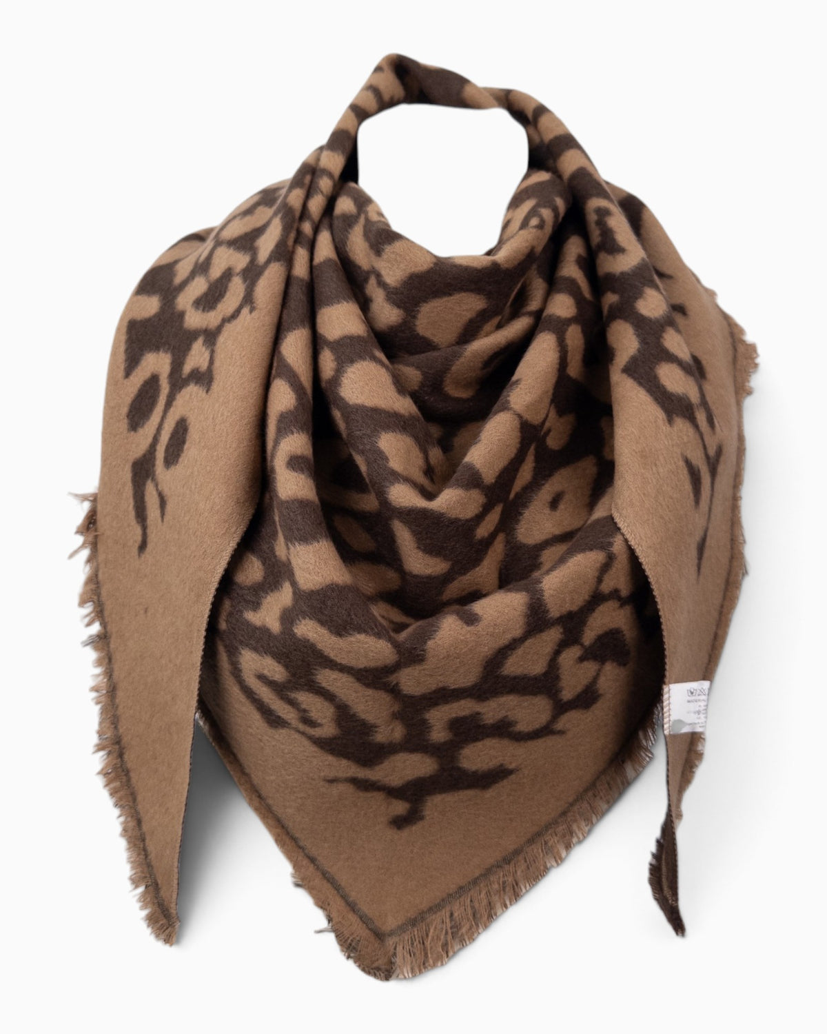 Wende-Dreieckstuch Leo camel dunkelbraun