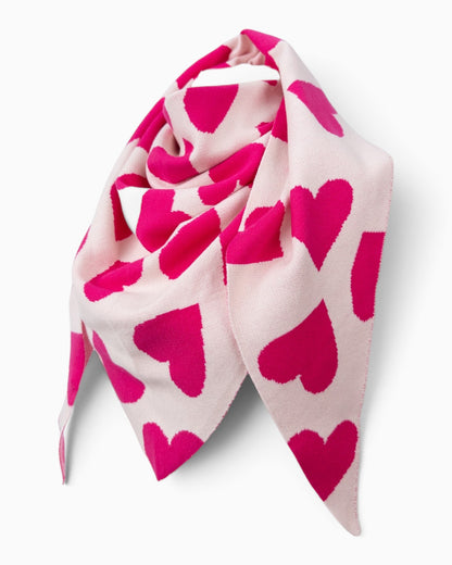 Dreieckstuch Herz rosé pink