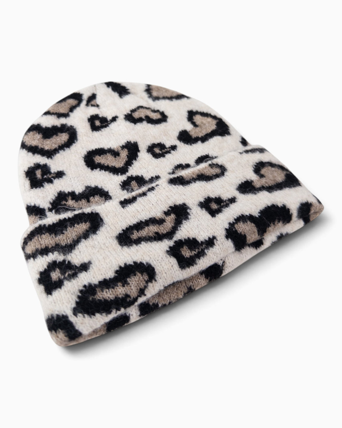 Mütze Leo Herz creme taupe