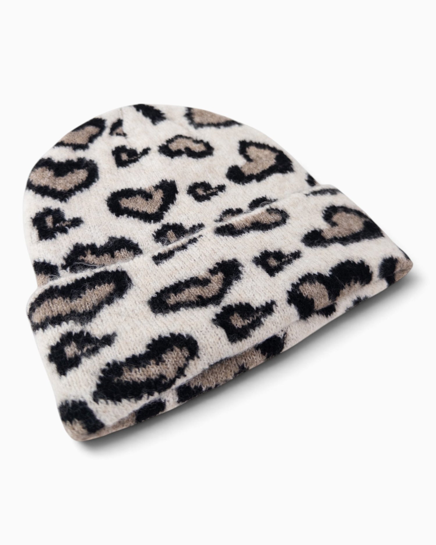 Mütze Leo Herz creme taupe