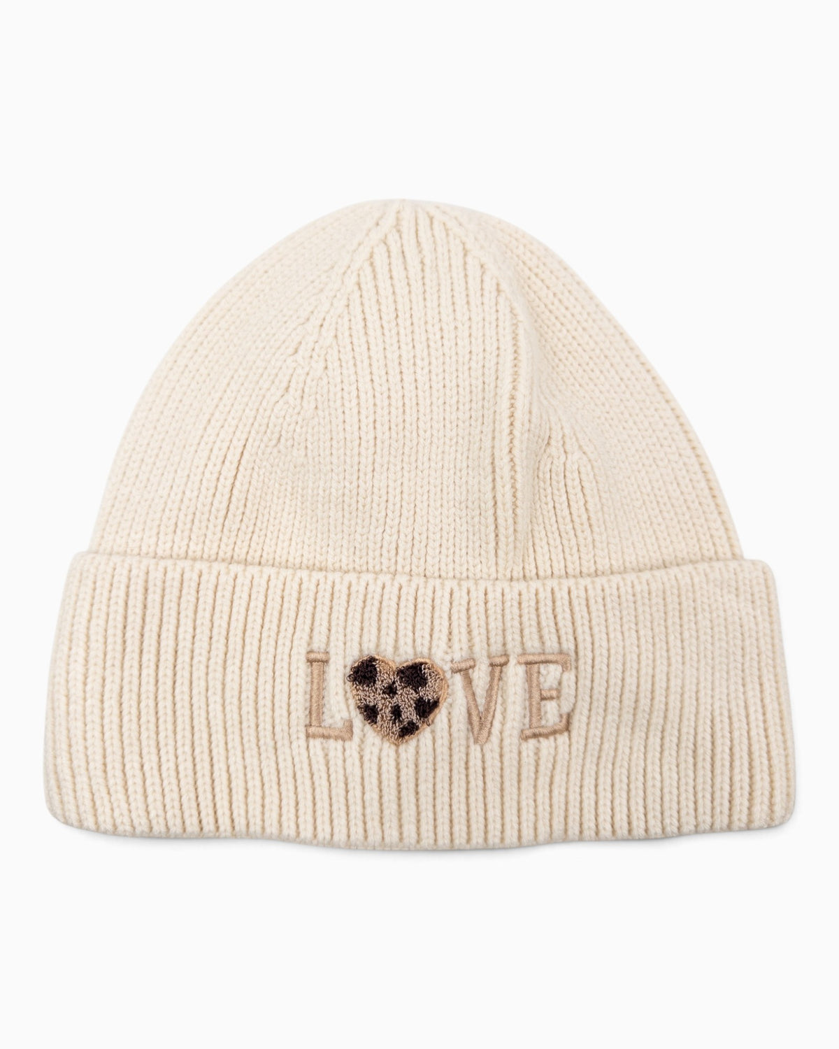 Mütze Love Herz creme
