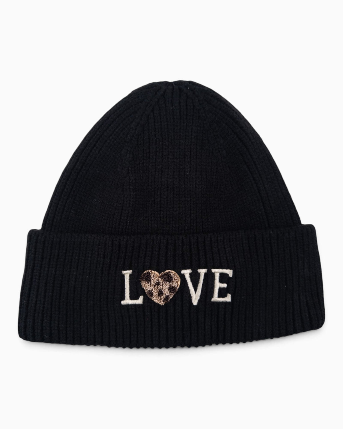 Mütze Love Herz schwarz