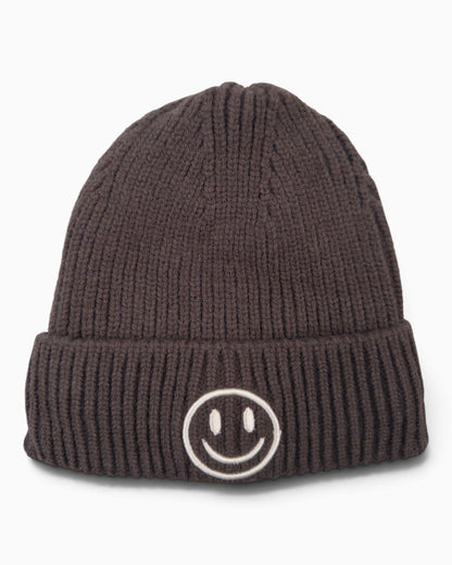 Mütze Smiley dunkelbraun