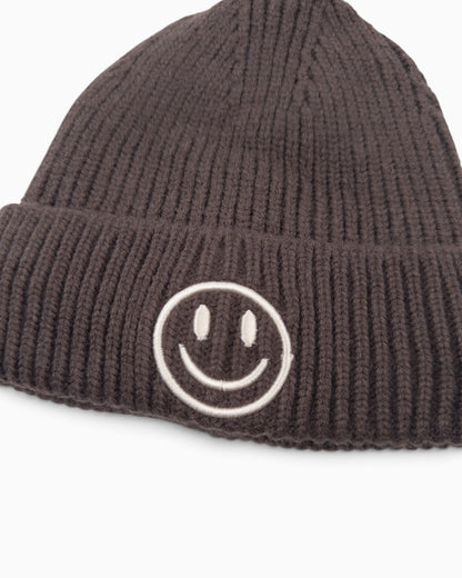Mütze Smiley dunkelbraun
