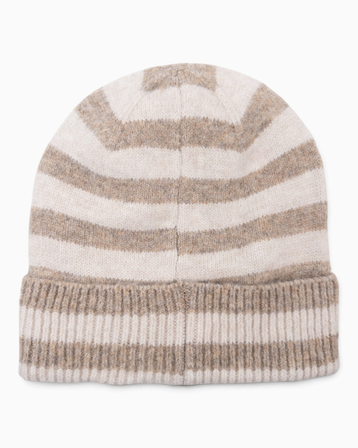 Mütze Streifen creme beige