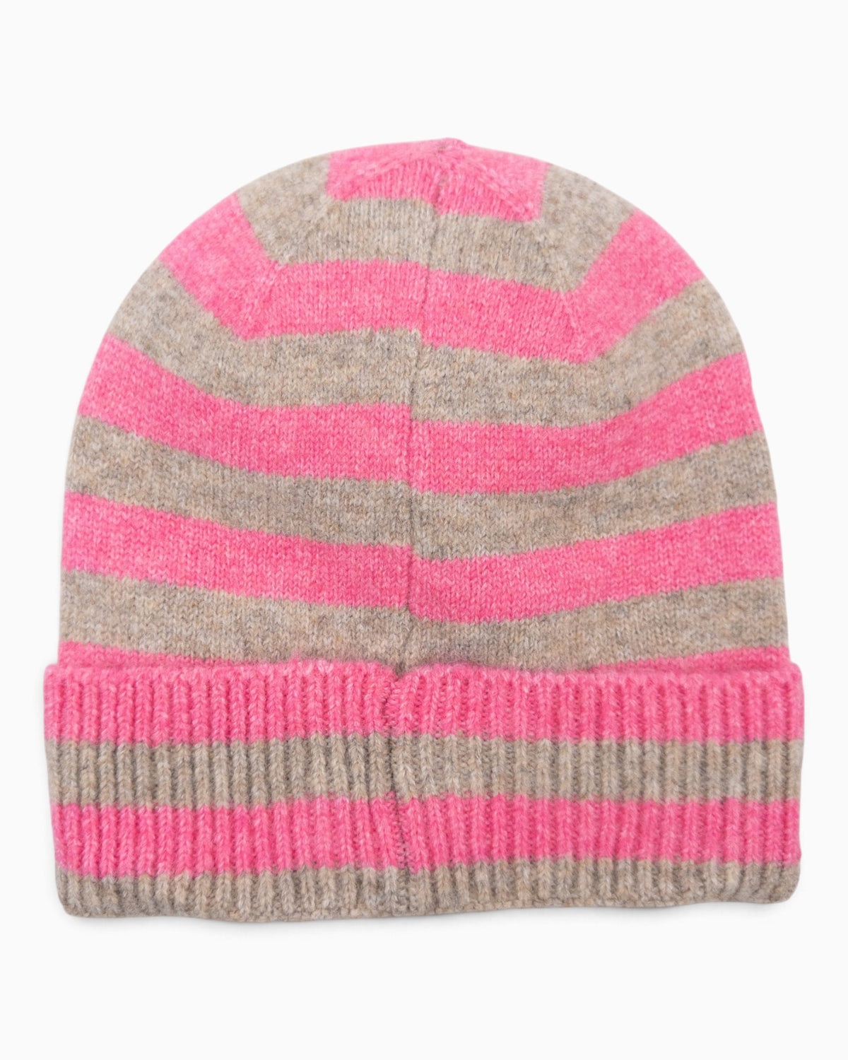 Mütze Streifen pink beige