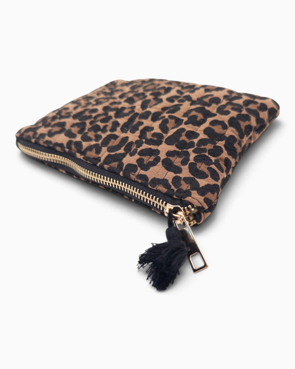 Kosmetiktasche Leo flach hellbraun
