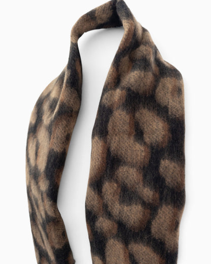 Leo Schal camel schwarz