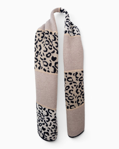 Schal Leo Mix taupe
