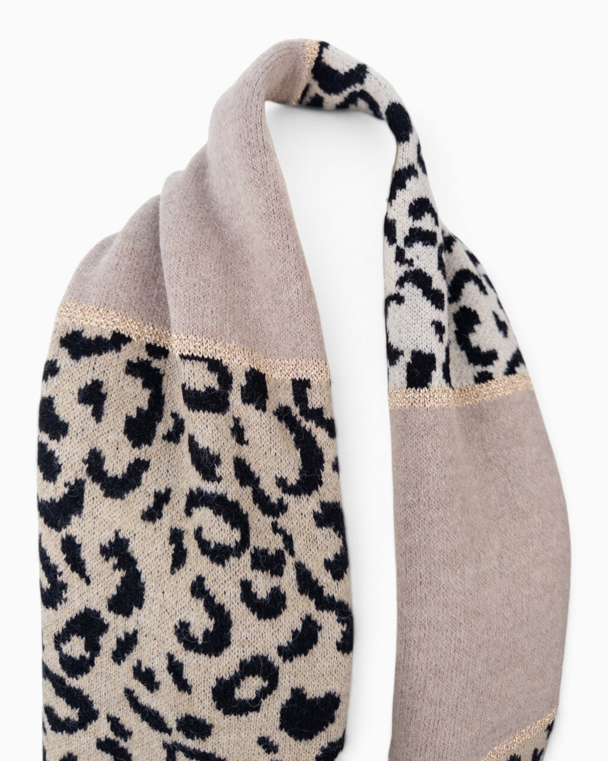 Schal Leo Mix taupe