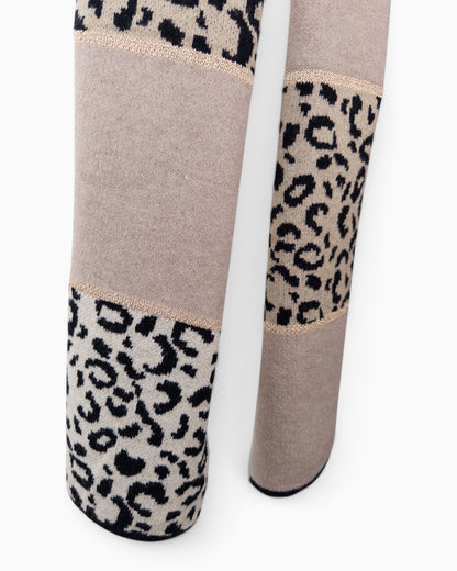 Schal Leo Mix taupe