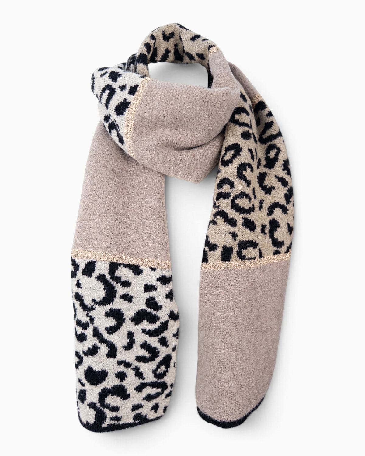 Schal Leo Mix taupe