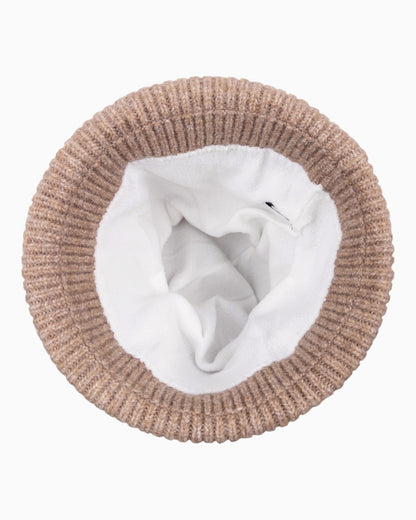 Mütze Herz meliert camel