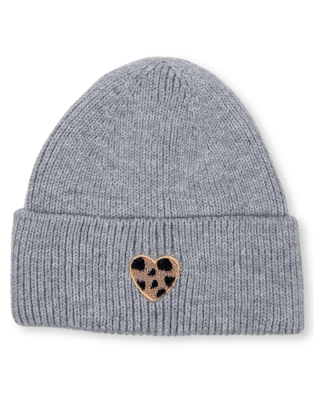 Mütze Leo Herz hellgrau Gr. L