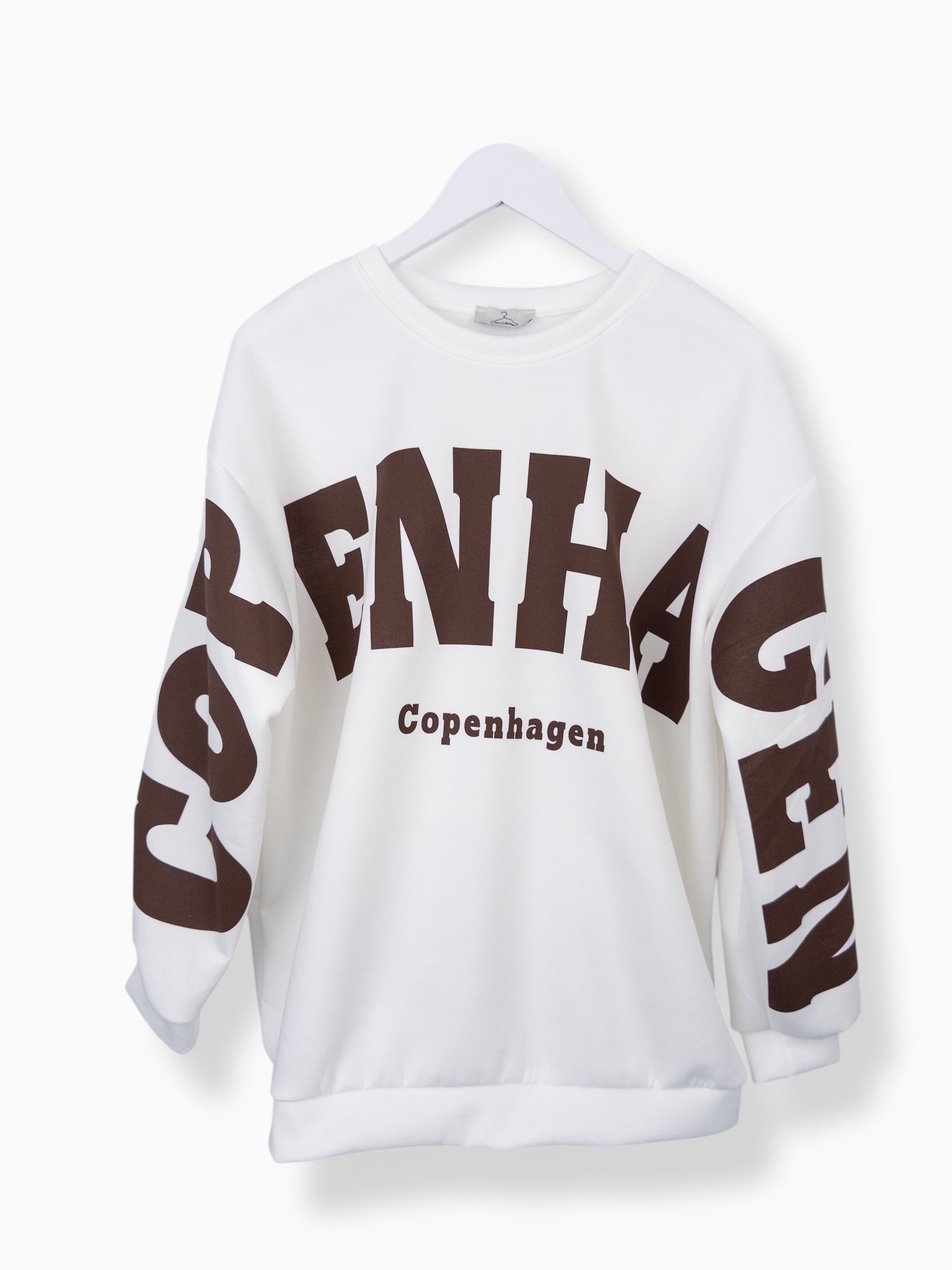 Oversize Sweatshirt Copenhagen weiß