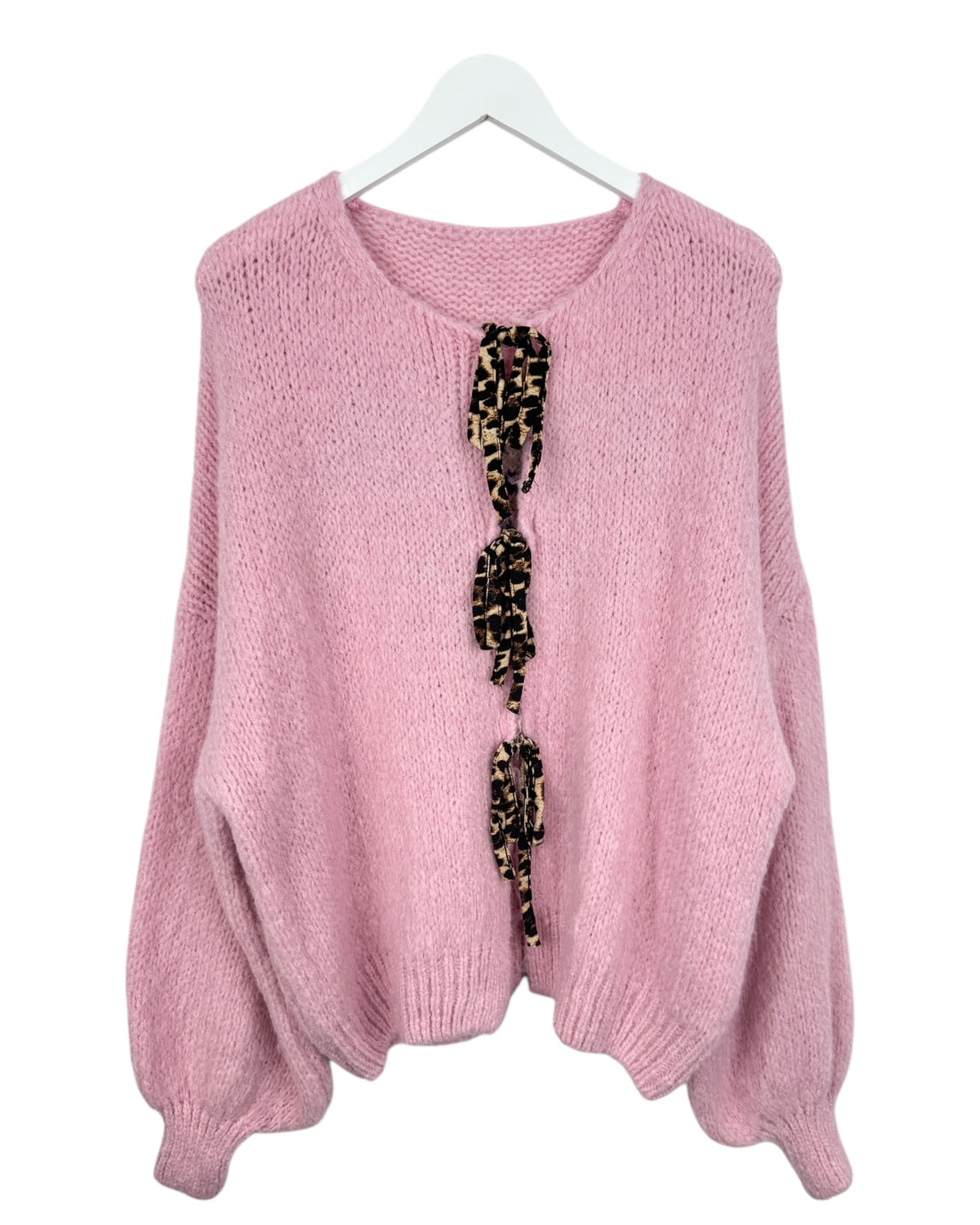 Leo Cardigan Schleife rosa