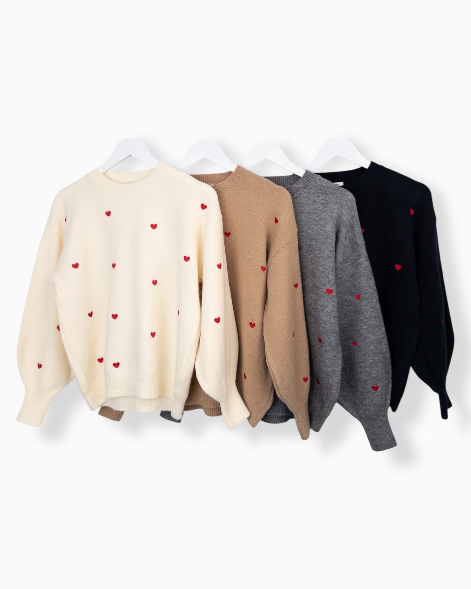 Pullover Herz braun