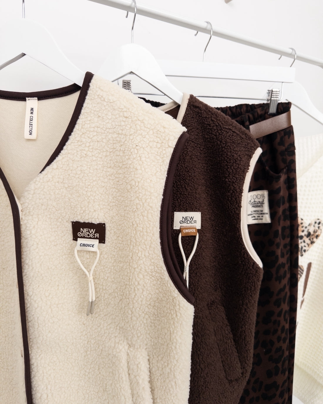 Teddy Weste Choice dunkelbraun