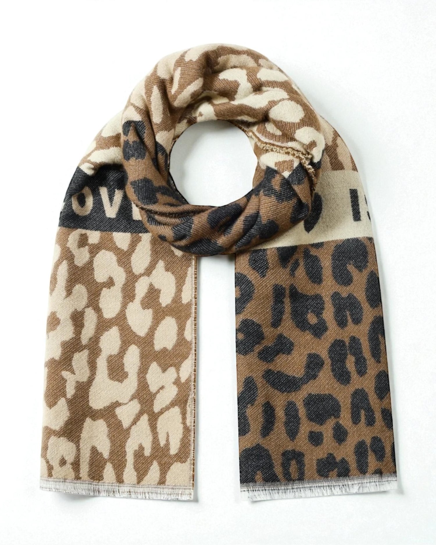 Leo Schal Love braun