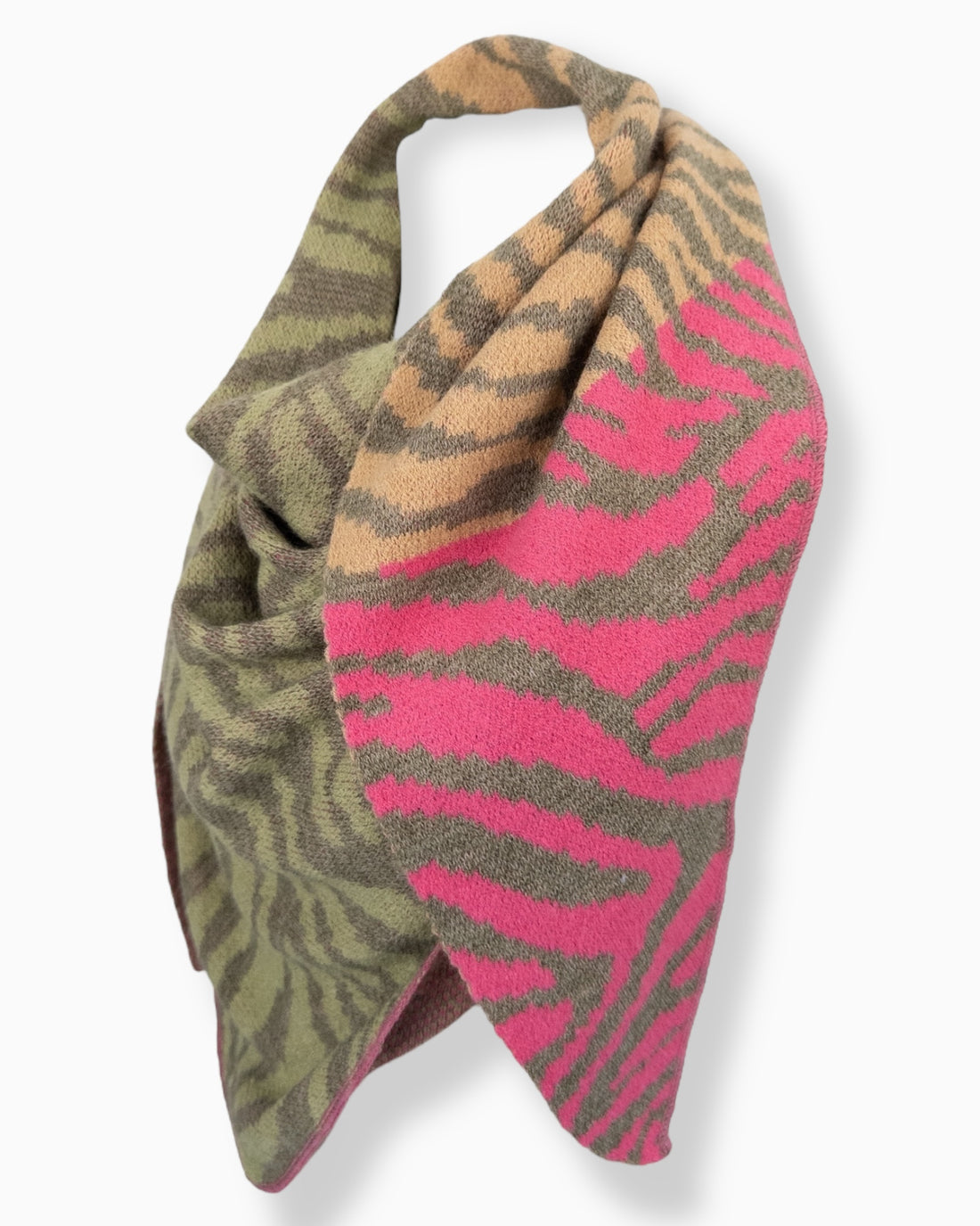 Dreieckstuch Zebra oliv