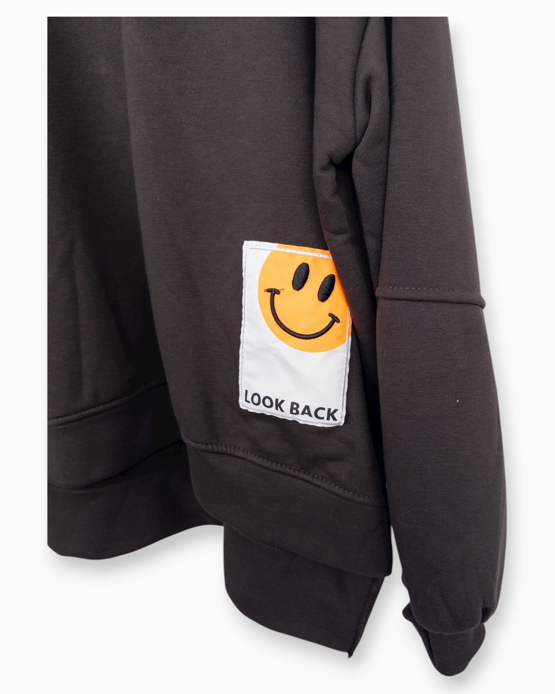 Oversize Sweatshirt Smiley dunkelbraun