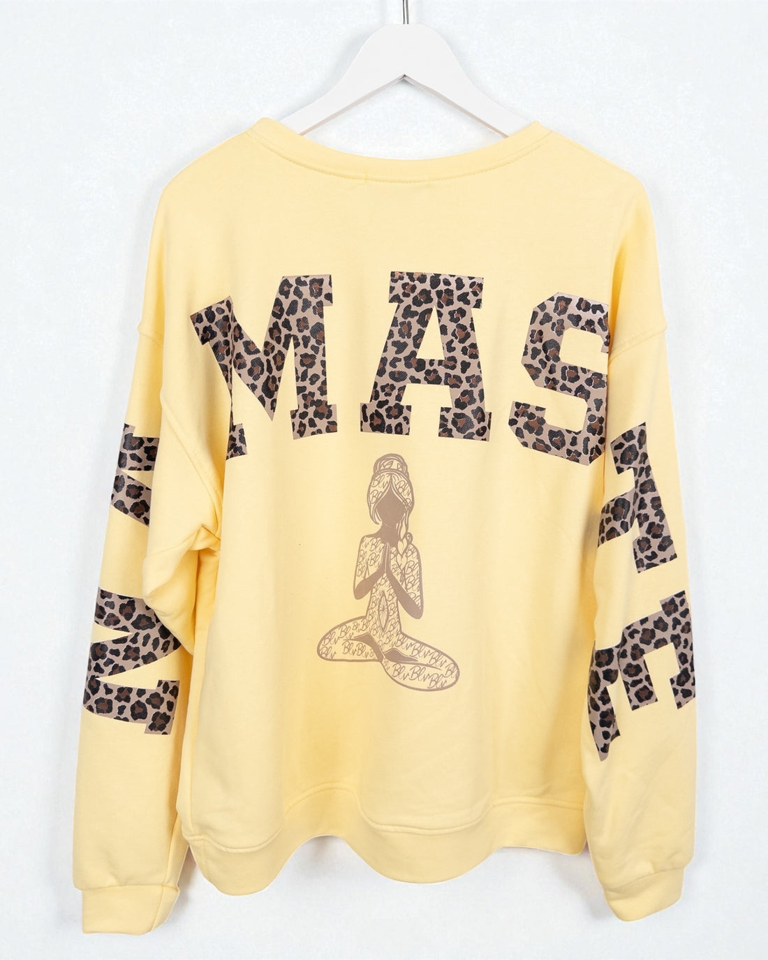 Leo Sweatshirt Namaste gelb