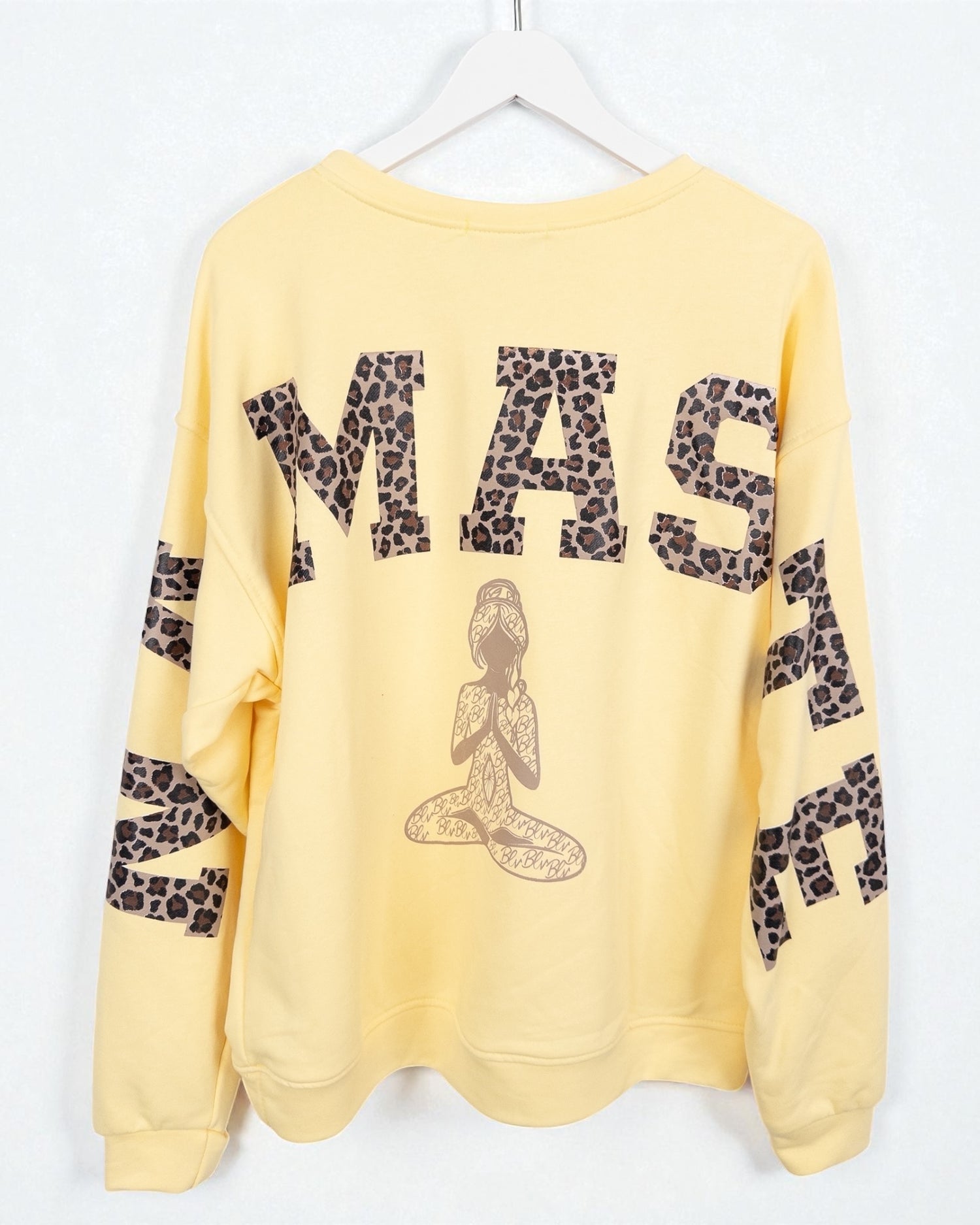 Leo Sweatshirt Namaste gelb