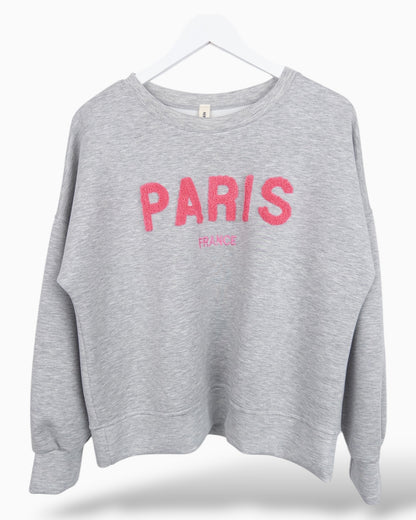 Sweatshirt Paris grau