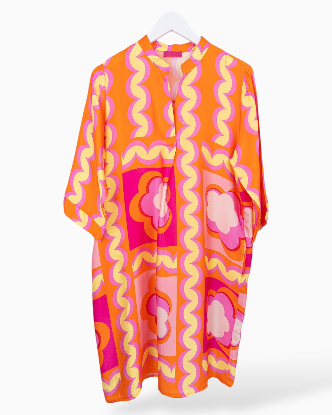 Midi Kleid orange