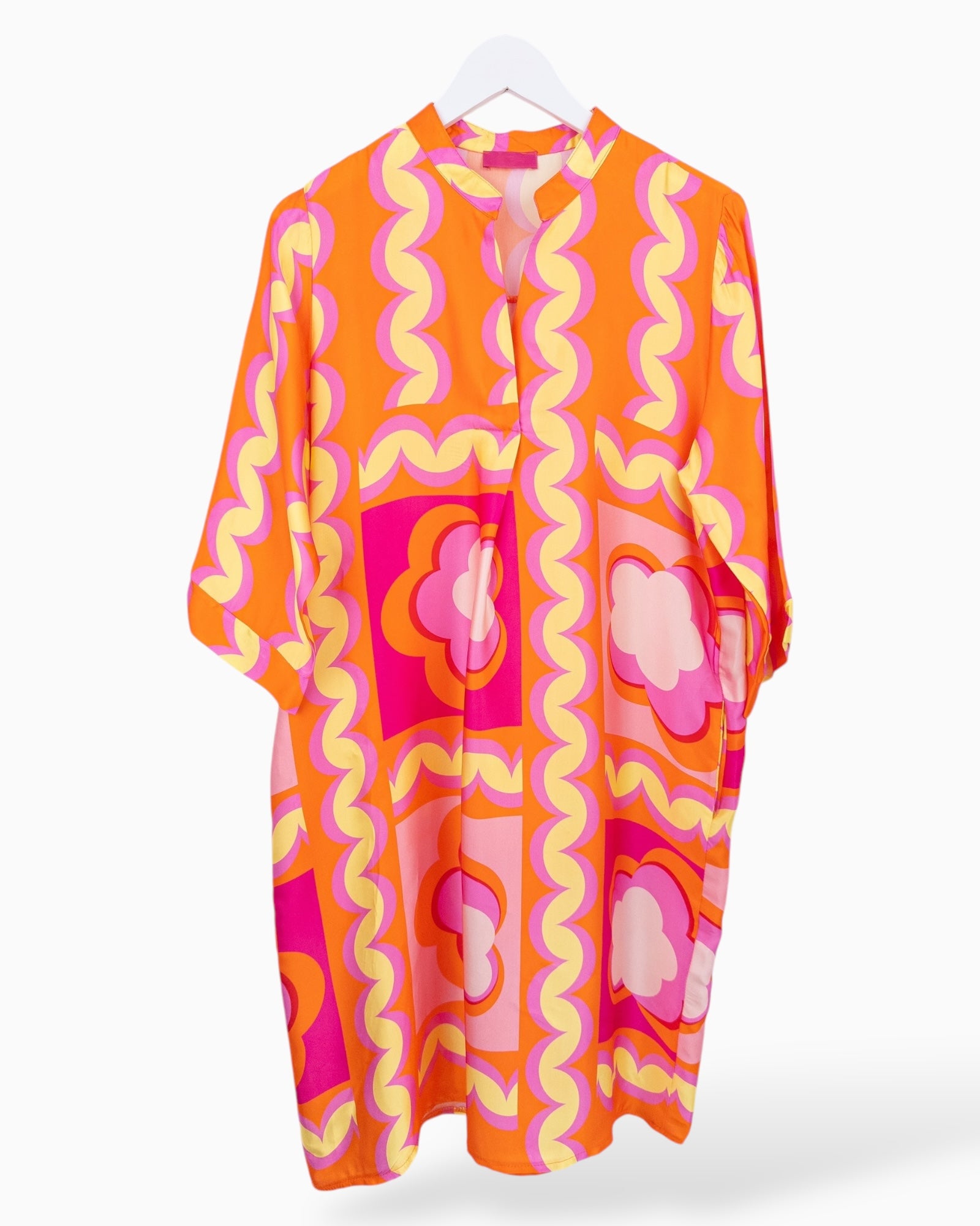 Midi Kleid orange