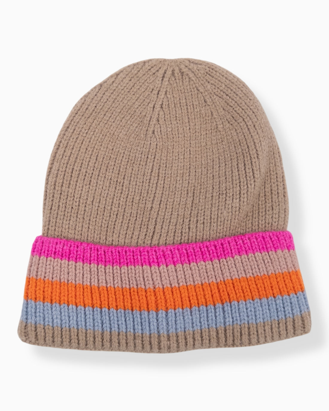 Strickmütze Rainbow braun