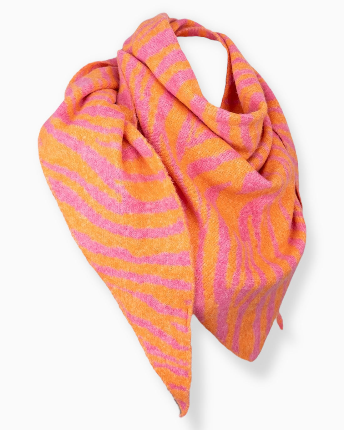 Zebra Dreieckstuch orange pink