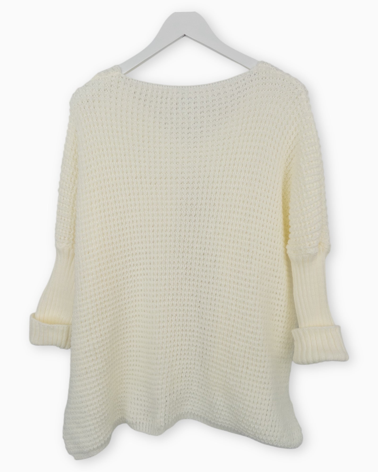 Oversize Pullover Happy creme
