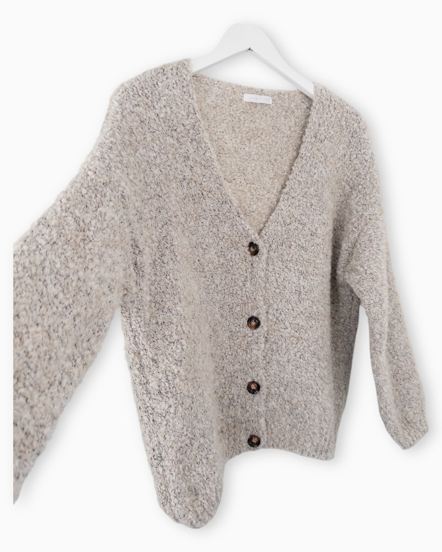 Strickjacke Maja taupe