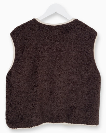 Teddy Weste Choice dunkelbraun