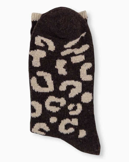 Leo Socken dunkelbraun beige