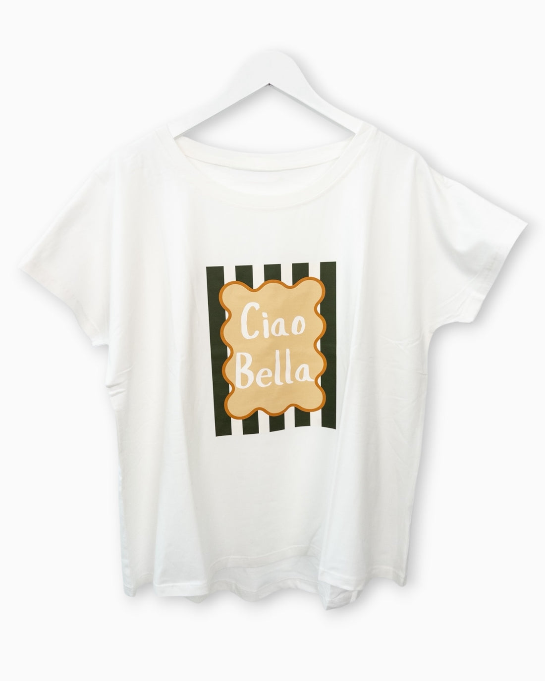 Shirt mit Ciao Bella Print weiß