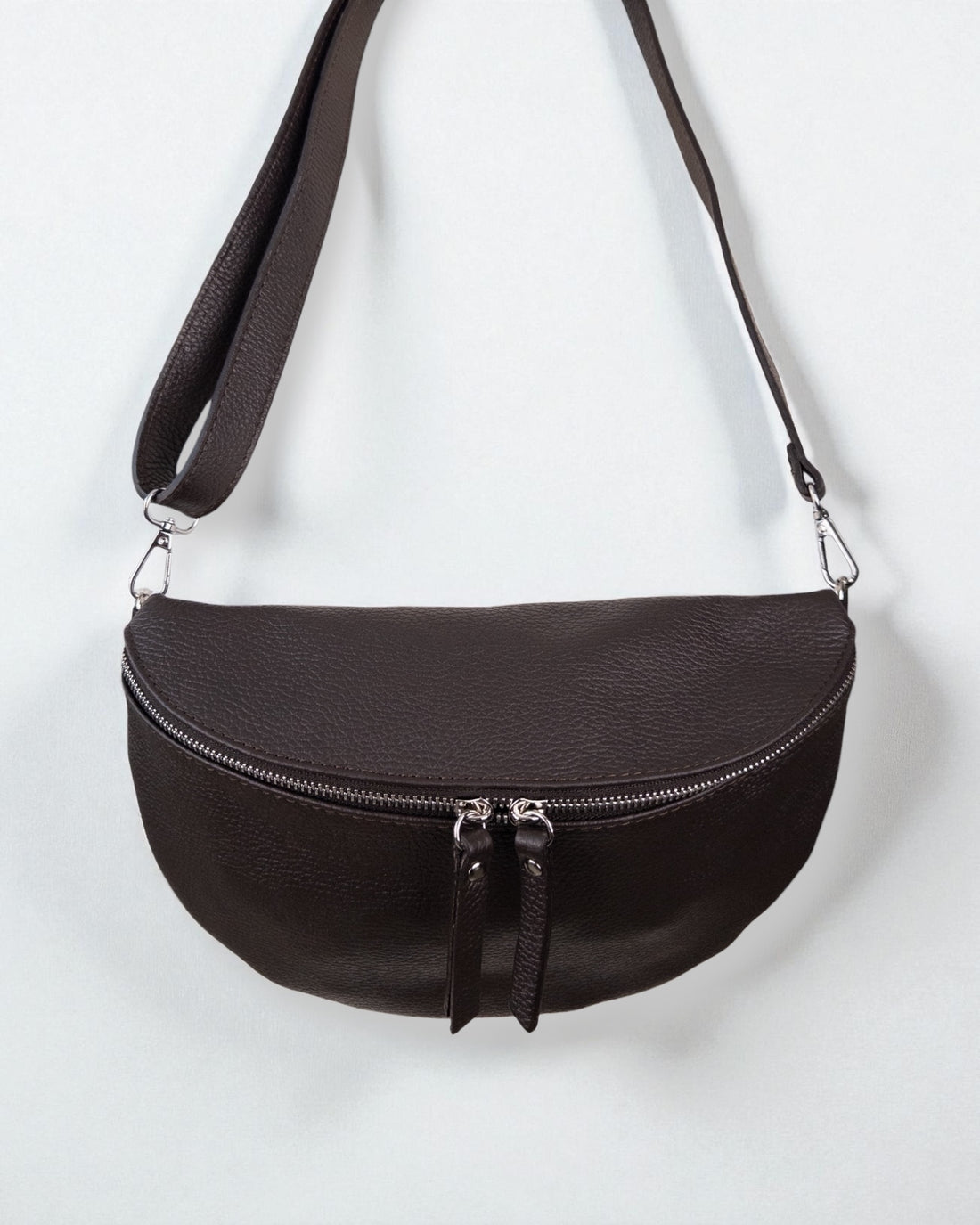 Umhängetasche Leder schoko