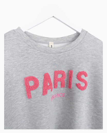 Sweatshirt Paris grau
