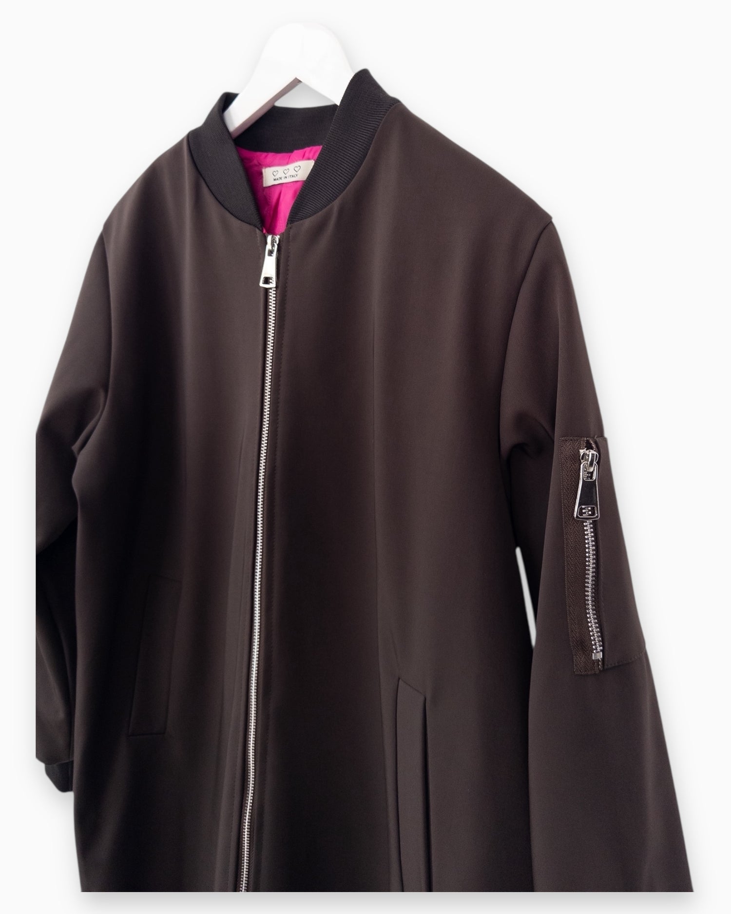 Bomber-Mantel schoko