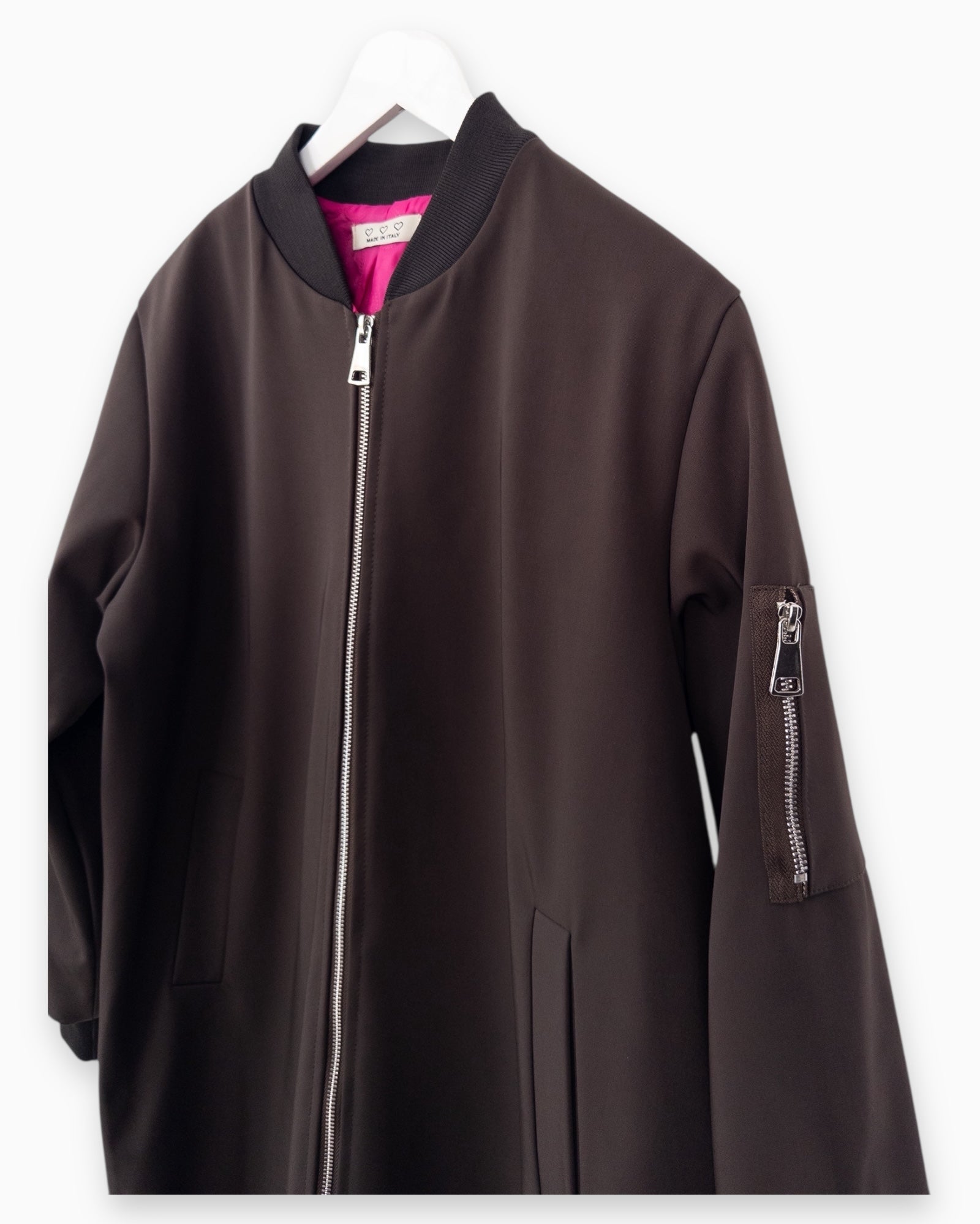 Bomber-Mantel schoko