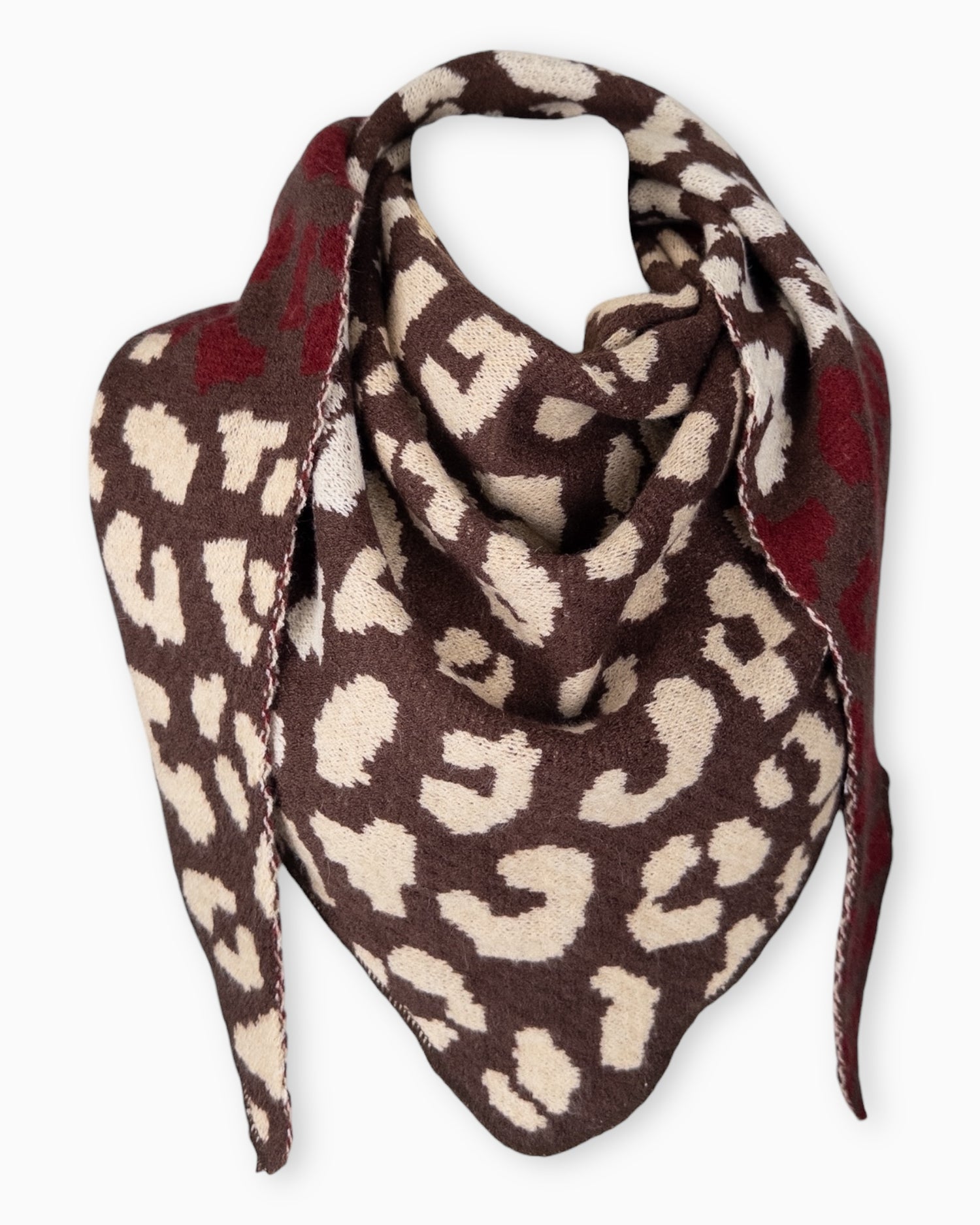 Dreieckstuch Leo dunkelbraun