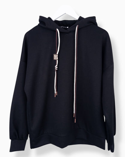 Hoodie Smile schwarz