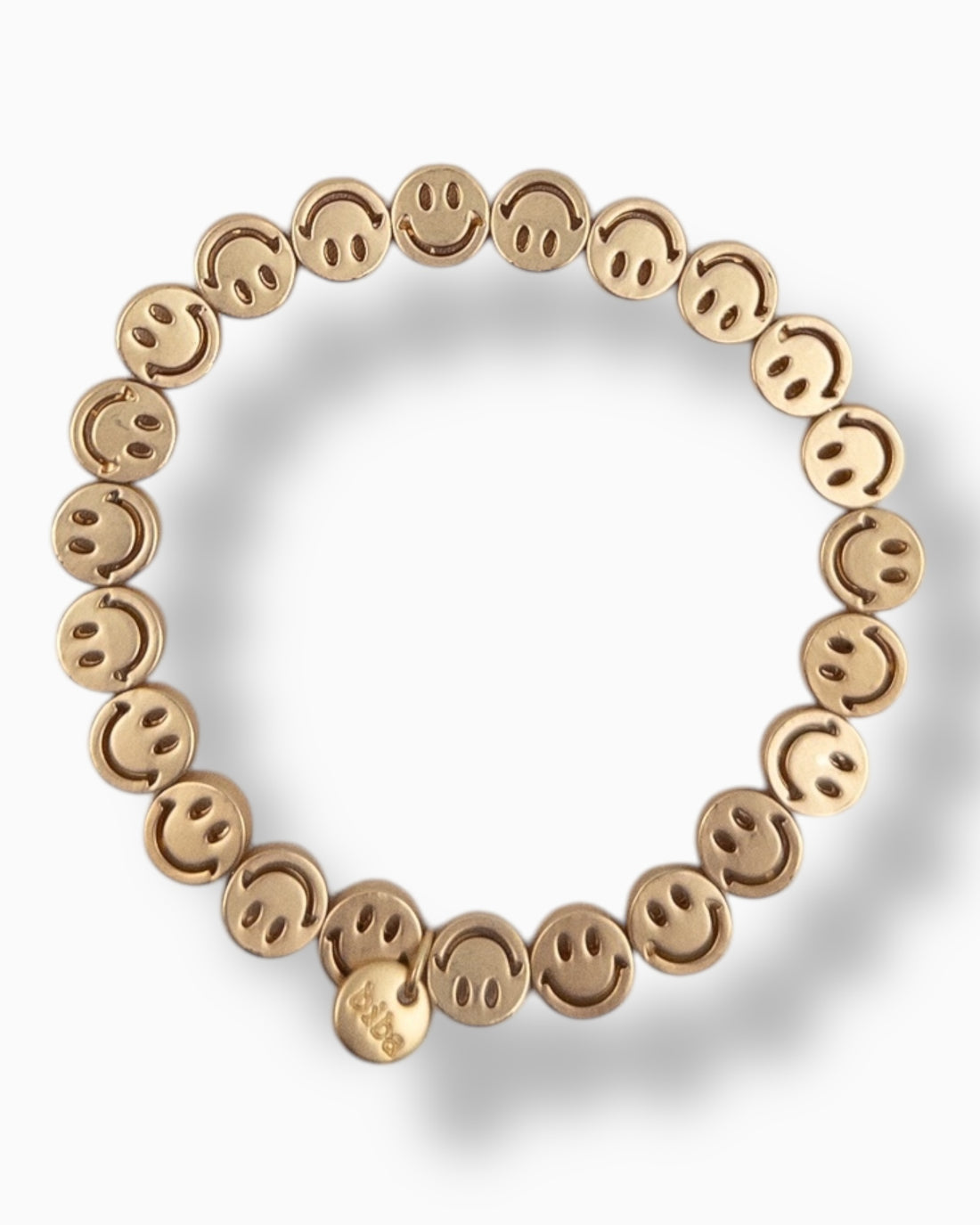 Armband Smiley goldfarben