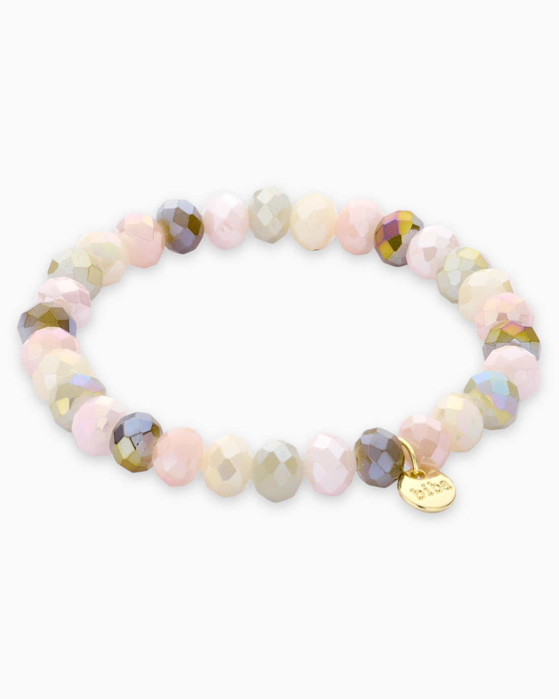 Crystal Armband oliv creme